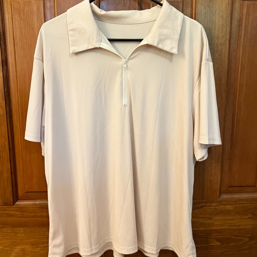 Quarter zip polo
